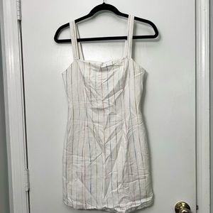 Forever 21 pinstripe colorful bodycon dress